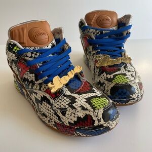 Reebok Melody Ehshani x Pump Omni Lite Snake Printed Sneakers — SAMPLE PAIR
